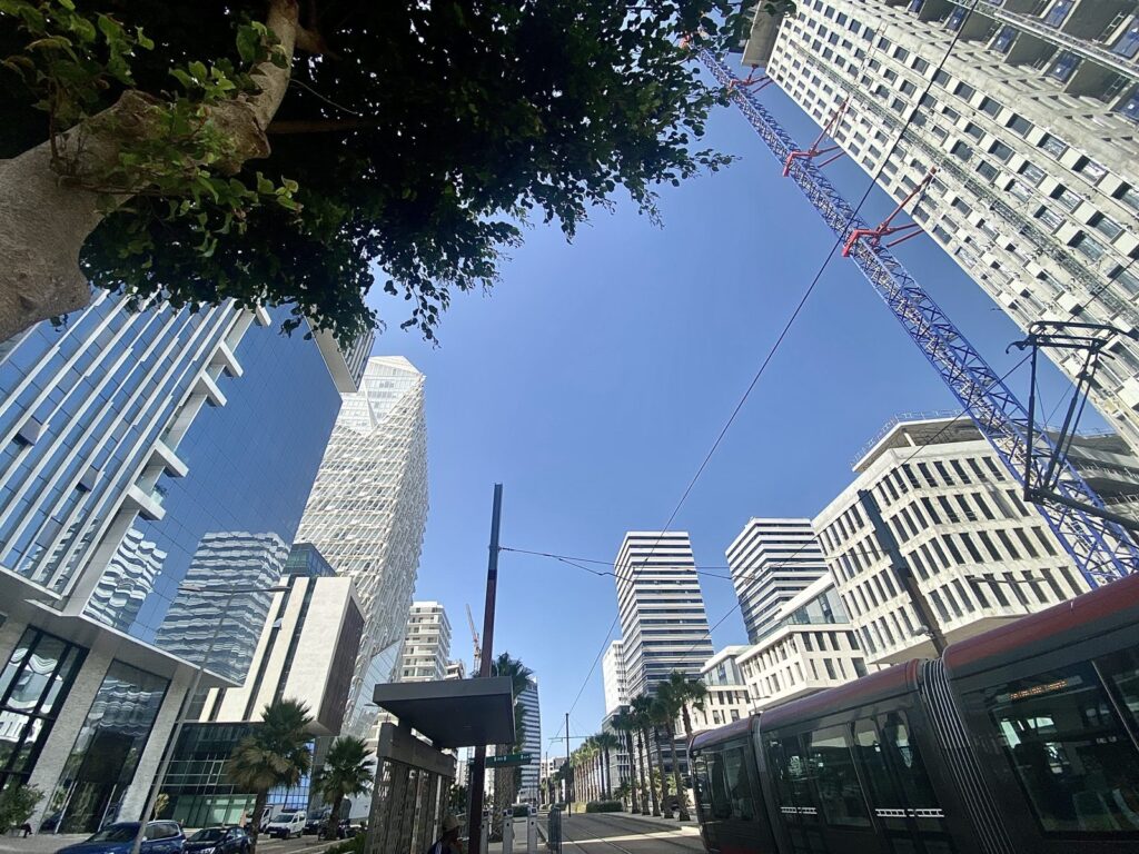 Gebäude des Finanzviertels Casablanca Finance City