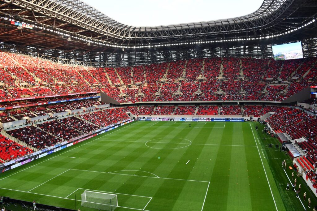 Das Moulay-Abdellah-Stadion in Rabat, Austragungsort großer Fußballspiele in Marokko