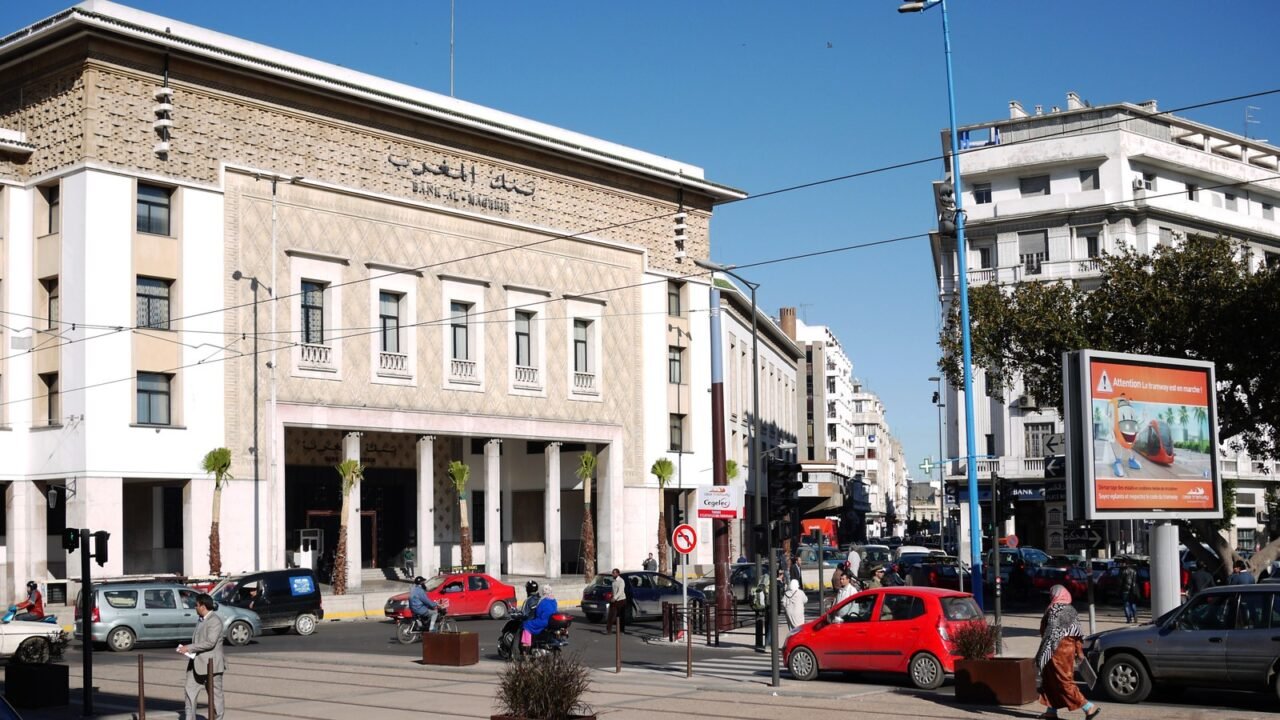 Gebäude der Zentralbank Bank Al-Maghrib in Casablanca