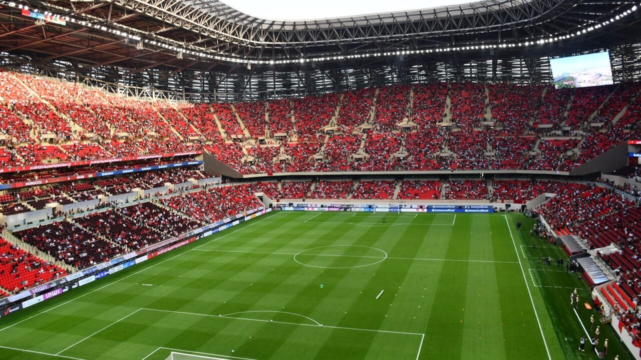 Moulay-Abdellah-Stadion in Rabat während eines Länderspiels