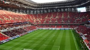Moulay-Abdellah-Stadion in Rabat während eines Länderspiels