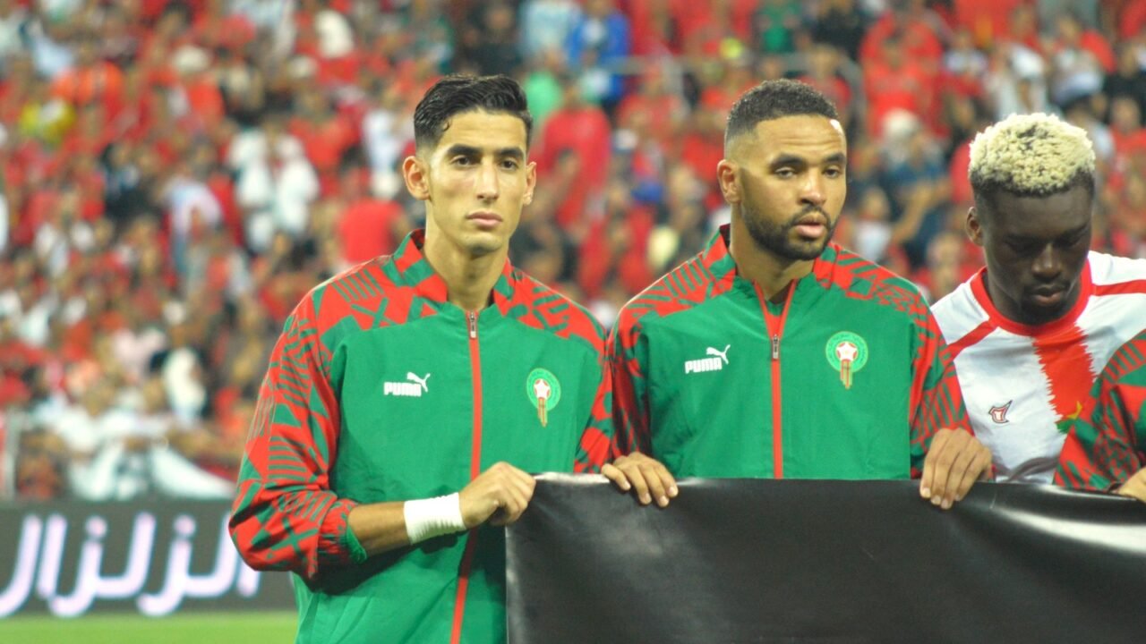 Nayef Aguerd im Trikot der marokkanischen Nationalmannschaft