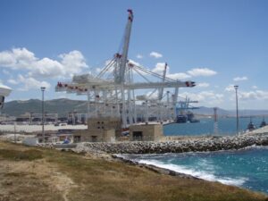 Der Hafen Tanger Med, einer der wichtigsten Umschlagplätze für Marokkos Außenhandel