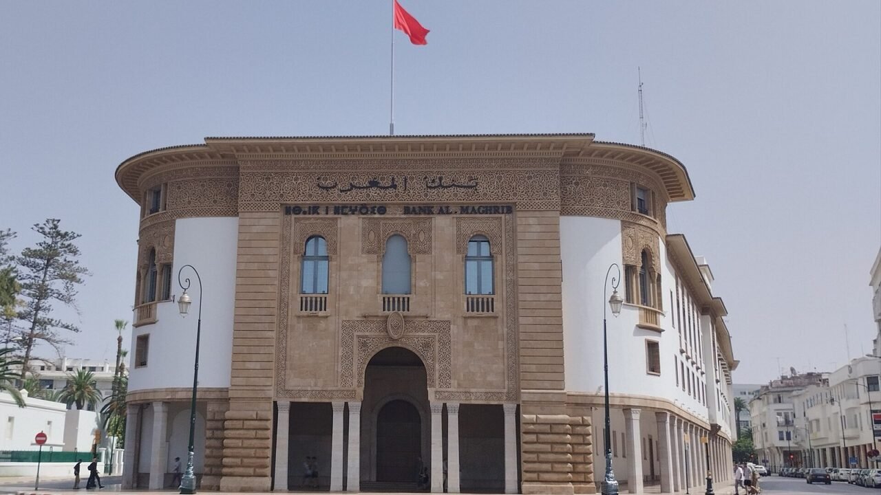 Hauptsitz der marokkanischen Zentralbank Bank Al-Maghrib in Rabat