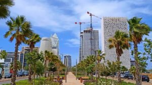 Bürotürme im Geschäftsviertel Casablanca Finance City