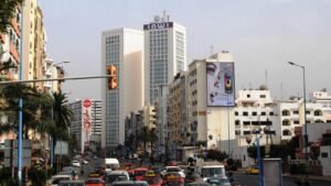 Twin-Center-Bürotürme im Geschäftsviertel von Casablanca