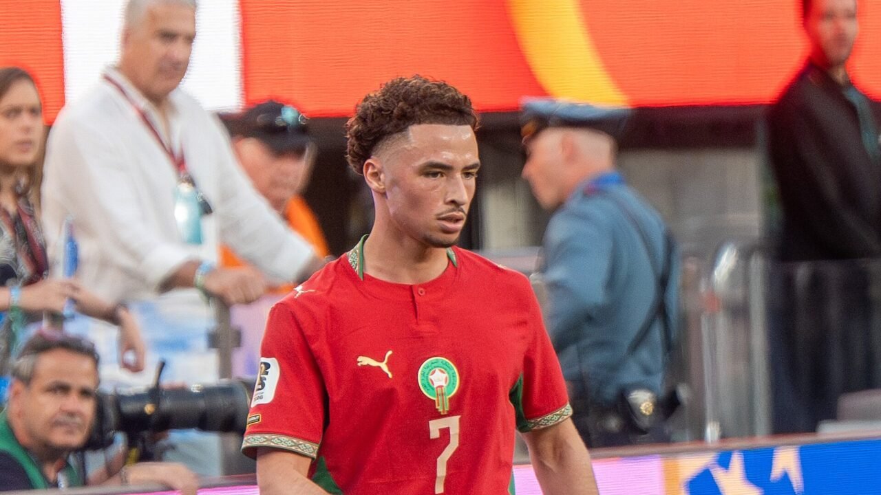Chemsdine Talbi im Marokko-Trikot beim WM-Spiel gegen Brasilien