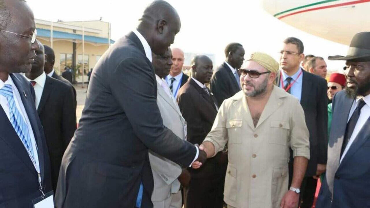 König Mohammed VI. bei einem diplomatischen Empfang im Ausland (Symbolbild)