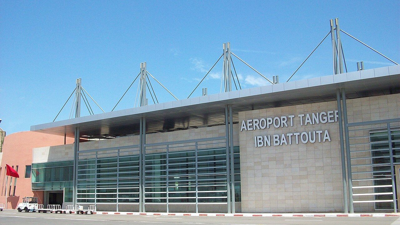 Terminalgebäude des Flughafens Tanger-Ibn Battouta, wo Bürgermeister Limouri festgenommen wurde